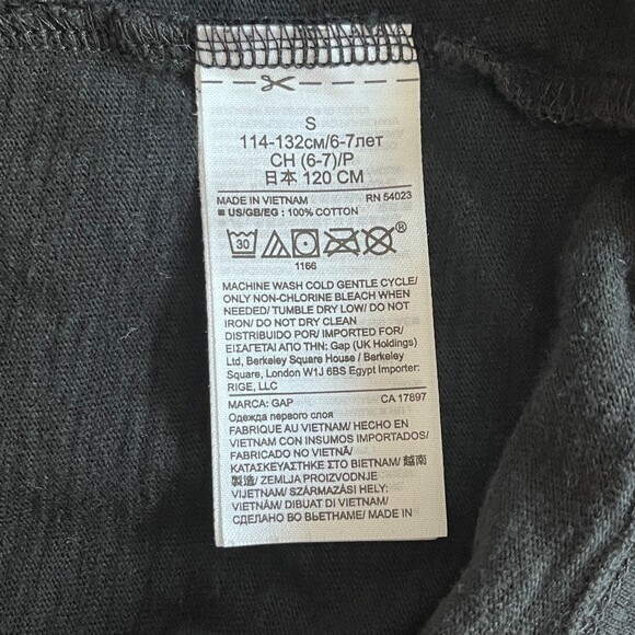 Star Wars x Gap Kids Black Long Sleeve T-Shirt The Force Awakens Small - Picture 7 of 7